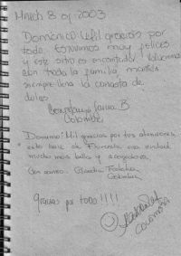Cimatori B&B Guestbook