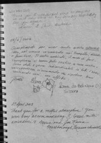 Cimatori B&B Guestbook